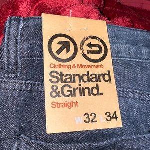 Standard & grid straight jeans. 32/34. Never worn
